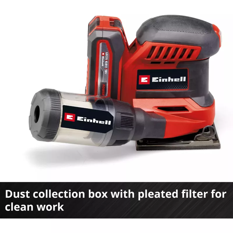 Einhell TE-OS 18/113 Li-Solo akumuliatorinis orbitinis šlifuoklis, 18V