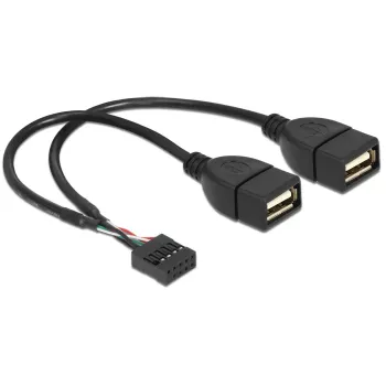 Vidinis USB laidas DeLOCK 83292 0,2 m Moteriškas į Moterišką