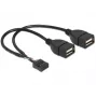 Vidinis USB laidas DeLOCK 83292 0,2 m Moteriškas į Moterišką