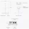 Ubiquiti UISP dvigubas maitinimo injektorius 2.5 Gigabit Ethernet 48 V