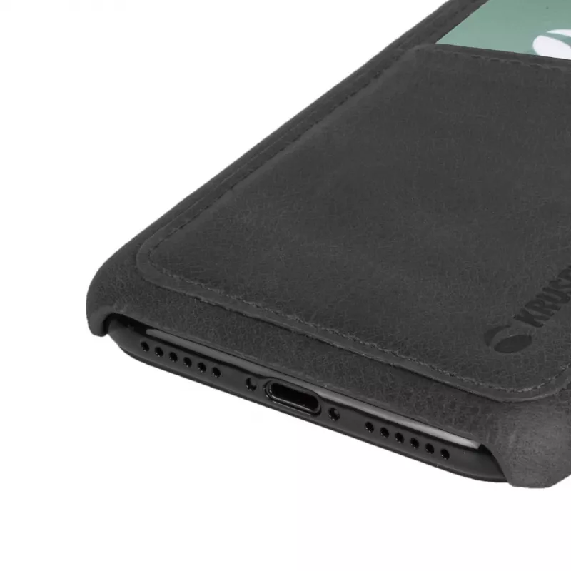 Krusell Sunne 2 Card Cover iPhone XS Max juoda