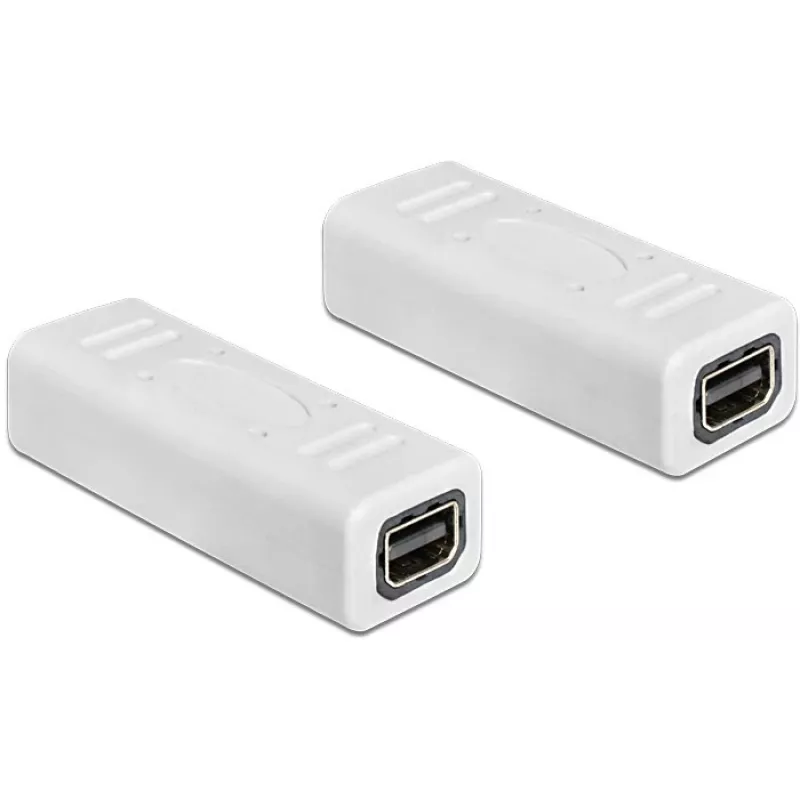 Keitiklis DeLOCK 65450 Mini DisplayPort lizdas – lizdas, baltas