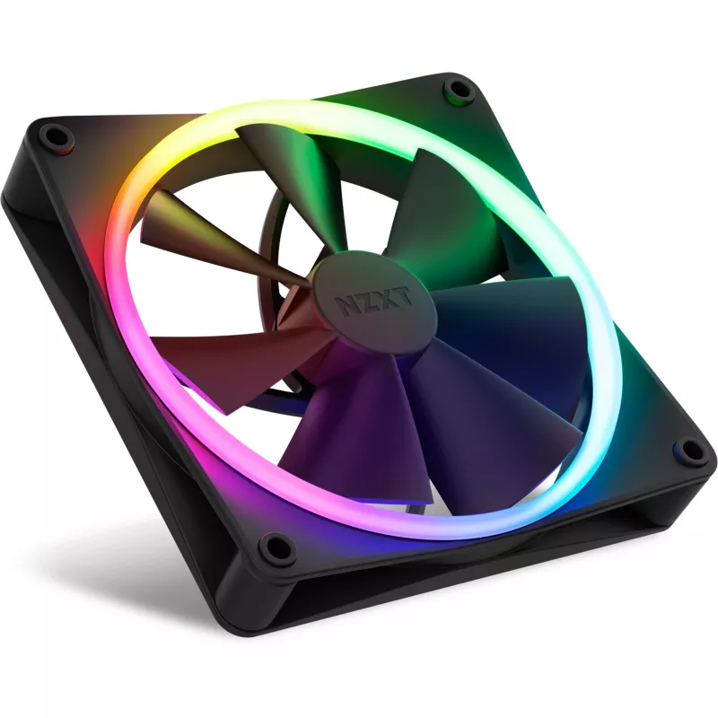 Ventiliatorių rinkinys NZXT F140 RGB DUO 14 cm Juodas 500-1800 RPM 2 vnt.