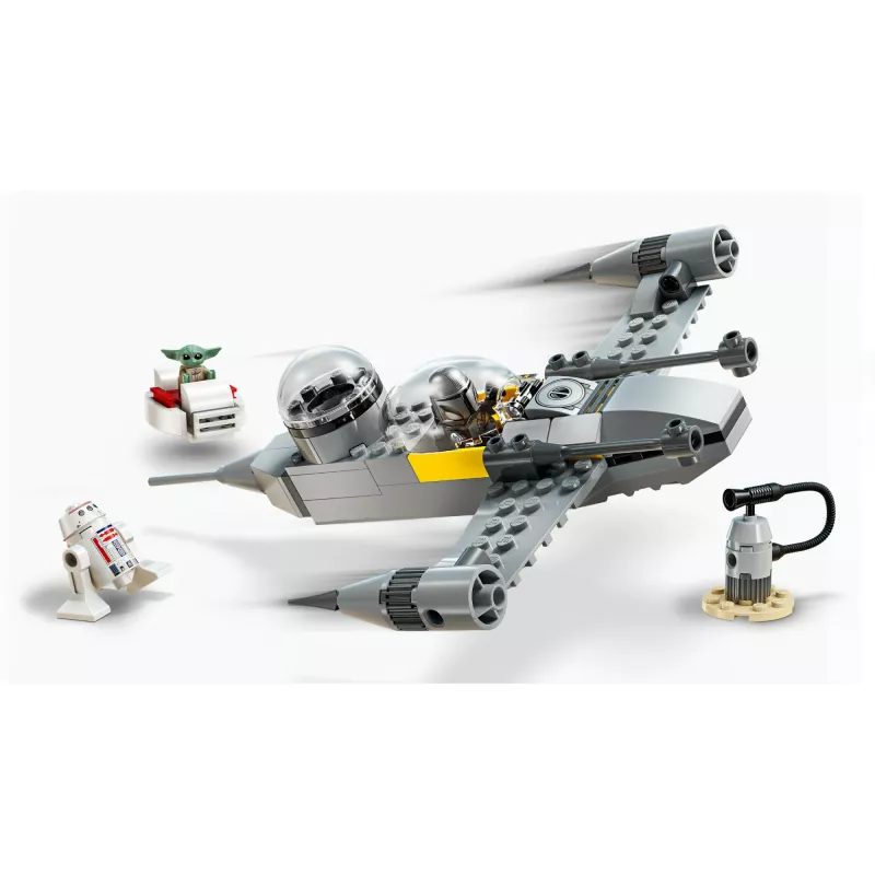 LEGO Star Wars 75410 N-1 Starfighter modelis su 92 detalėmis, minifigūrėlėmis Mando ir Grogu