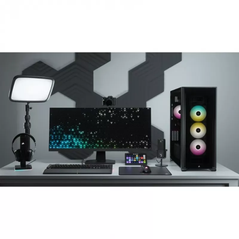 PC korpusas Corsair iCUE 7000X RGB Full Tower juodas