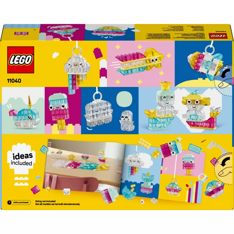 LEGO CLASSIC 11040 Stebuklinga skaidrių kaladėlių dėžutė