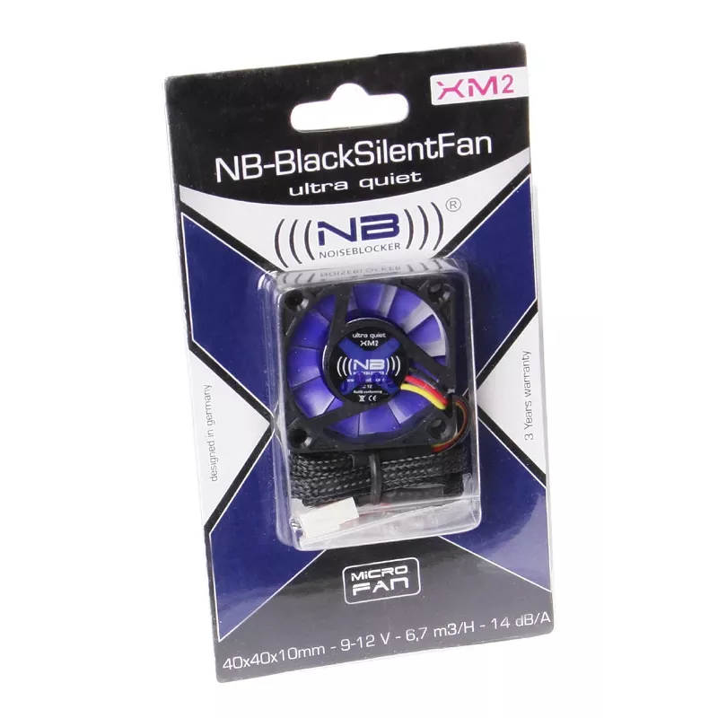 NOISEBLOCKER BlackSilentFan XM-2 40mm Juodas