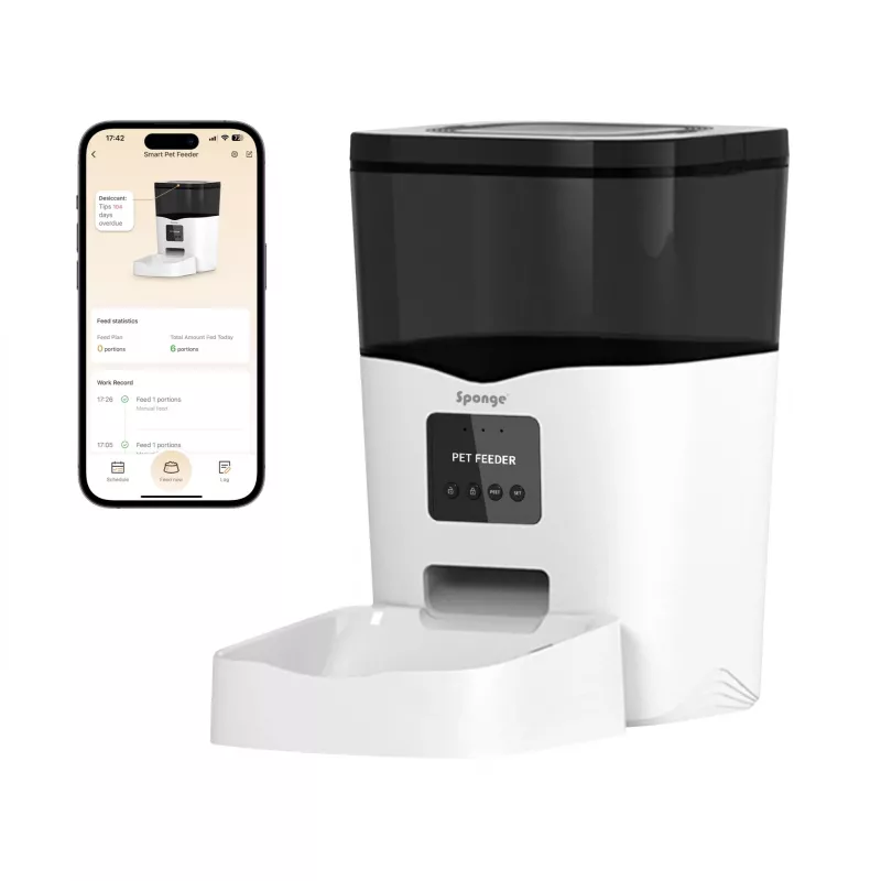 SPONGE Pet Feeder Smart – išmanusis šėrimo automatas naminiams gyvūnams, 3 l