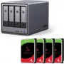 NAS korpusas UGREEN DXP4800 Plus su 16TB (4×4TB) SATA diskais, 4 lizdai, RAID paruoštas