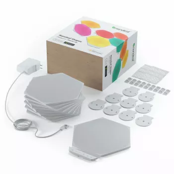 Nanoleaf HEXAGON SMARTER KIT LED šviesos plokštės baltos 7 vnt.