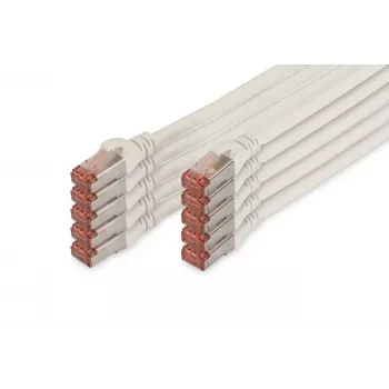 Pataisos laidas Digitus DK-1644-010-WH-10 Ethernet CAT6 baltas 10 m