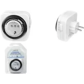 Logilink laikmatis mechaninis, 230V AC, 50Hz, 16(2)A, 3680W (ET0011)