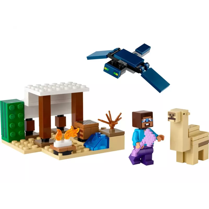 Lego Minecraft 21251 Steve'o Dykumos Ekspedicija – Statybinis Rinkinys su Biomo Figūrėlėmis