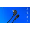 Maitinimo laidas Savio Strom IEC 60320 C5 CEE 7/7 3m juodas C5 mova C tipo