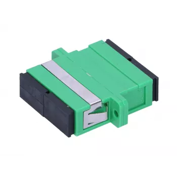 Extralink SC/APC duplekso adapteris, vienmodis, žalias