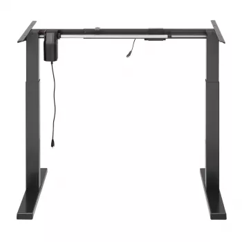 Ergo Office ER-433 reguliuojamo aukščio elektrinis stalas, pilkas, maks. aukštis 123 cm, 80 kg - be stalviršio, skirtas darbui stovint ir sėdint
