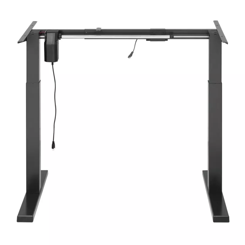 Ergo Office ER-433 reguliuojamo aukščio elektrinis stalas, pilkas, maks. aukštis 123 cm, 80 kg - be stalviršio, skirtas darbui stovint ir sėdint