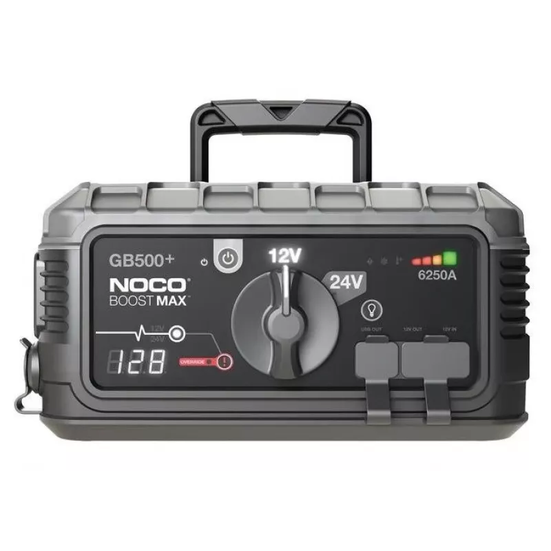 Paleidimo starteris NOCO GB500 6250A 12V/24V, nešiojamas akumuliatoriaus starteris automobiliams ir komercinėms transporto priemonėms