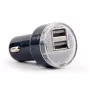 Automobilinis kroviklis Gembird EG-U2C2A-CAR-02, 12–24 V įėjimas, 5 V/2,1 A išėjimas, 2× USB 2.0, juodas