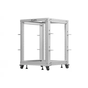Atviras stovas 19 inch 15U 600x600-1100 pilkas