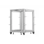 Atviras stovas 19 inch 15U 600x600-1100 pilkas