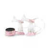 Elektrinis pientraukis Neno Bella Twin su 150 ml buteliukais, 6 stimuliavimo / 9 siurbimo lygiai, USB Li‑Ion baterija, rožinė/skaidri