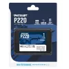 SSD Patriot P220 1 TB (2,5 colio, SATA III, 550/500 MB/s, 50k IOPS, 7 mm)