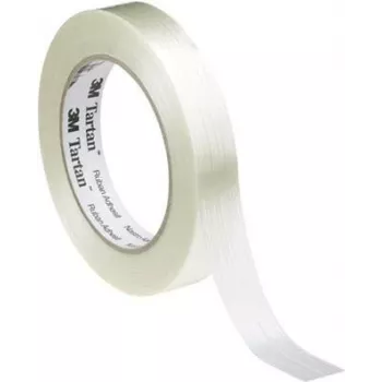 Lipni juosta Filament Tape 3M Tartan KT-0000-4032-1 — 50 m x 25 mm, permatoma, biaksialinis armavimas