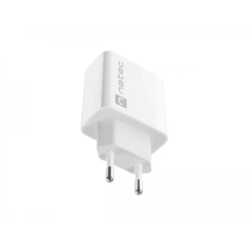 USB-C greitasis įkroviklis NATEC RIBERA 12V 20W Quick Charge 3.0 Baltas