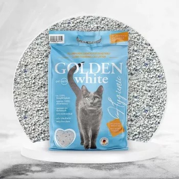 Bentonitinis kaupiantis kačių kraikas Golden Grey 7 kg, levandų kvapo, be dulkių, nelimpantis