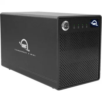 Išorinis diskų korpusas OWC ThunderBay 4 mini, 4 diskų HDD/SSD, Thunderbolt 3, juodas
