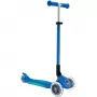 Paspirtukas Primo Foldable Plus Lights, tamsiai mėlynas/turkio spalvos