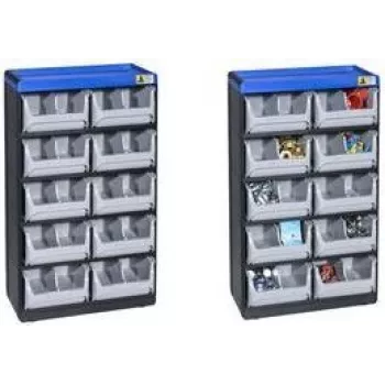 Mažų detalių dėžė allit VarioPlus Pro 53/20 B x H T 300 525, modulinė saugojimo sistema