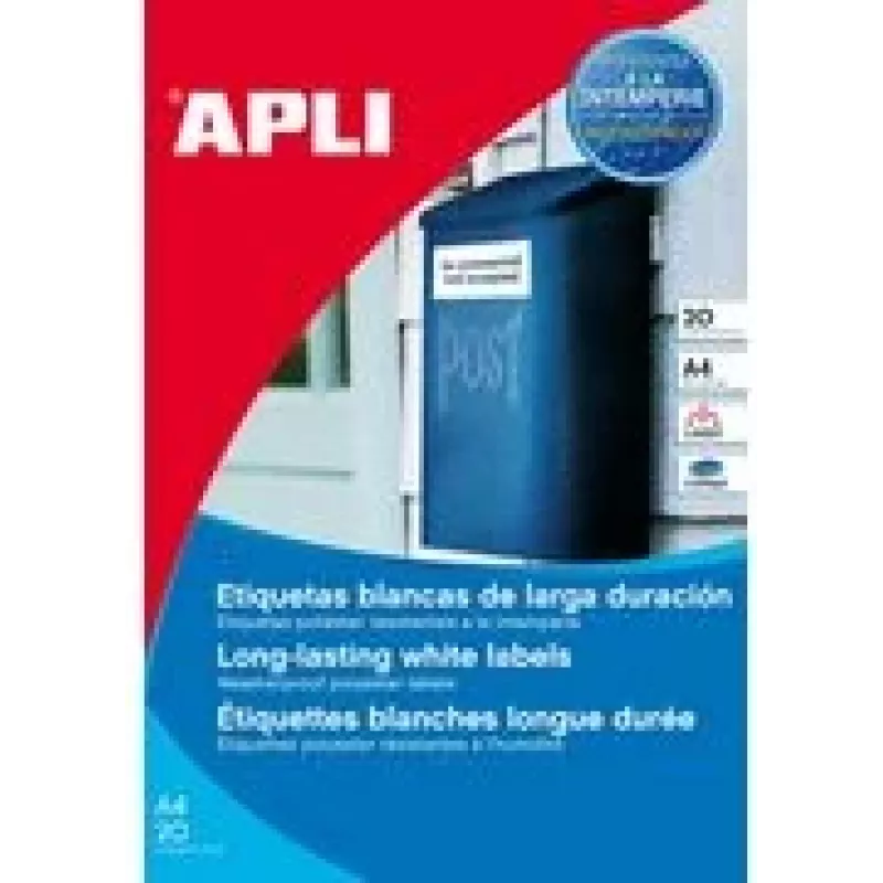Agipa 15088 balta lipni etiketė