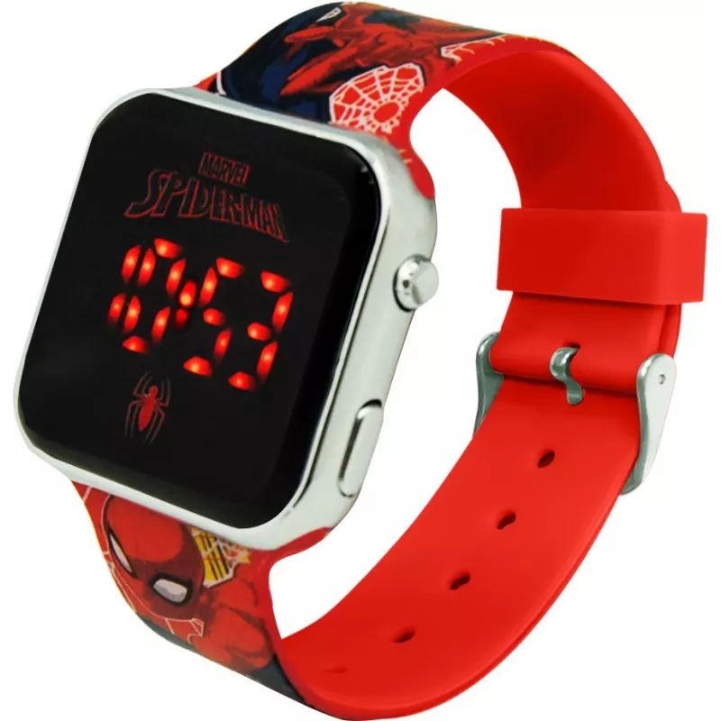 Wristwatch LED with calendar Spiderman