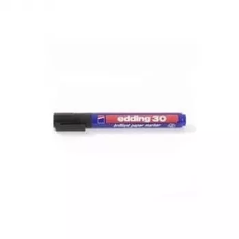Markeris Edding 30 Brilliant Paper Black (10)