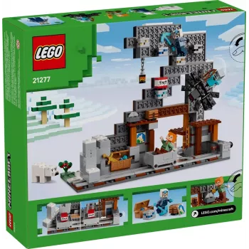 Konstruktorius LEGO Minecraft Kirtiklio kasykla 21277 – 530 detalių, 3 minifigūrėlės, nuo 8 metų