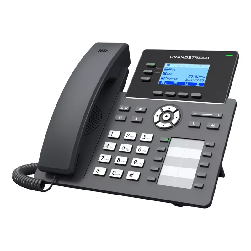 Grandstream Networks GRP2604P IP telefonas juodas 3 linijos LCD