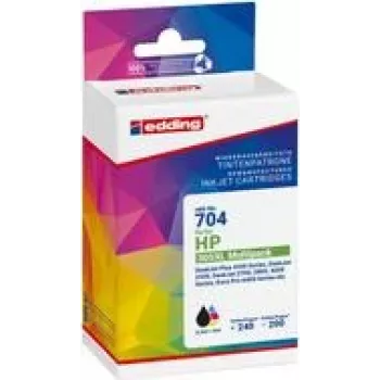 edding EDD-704 schwarz, color Druckerpatronen kompatibel zu HP 305XL (3YM62AE/3YM63AE), 2er-Set (18-704)