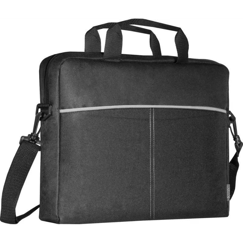 Dėklas nešiojamam kompiuteriui DEFENDER Lite 39,6 cm (15,6 colio) juodai pilkas, poliesteris, užtrauktukas, rankena, nuimamas peties diržas