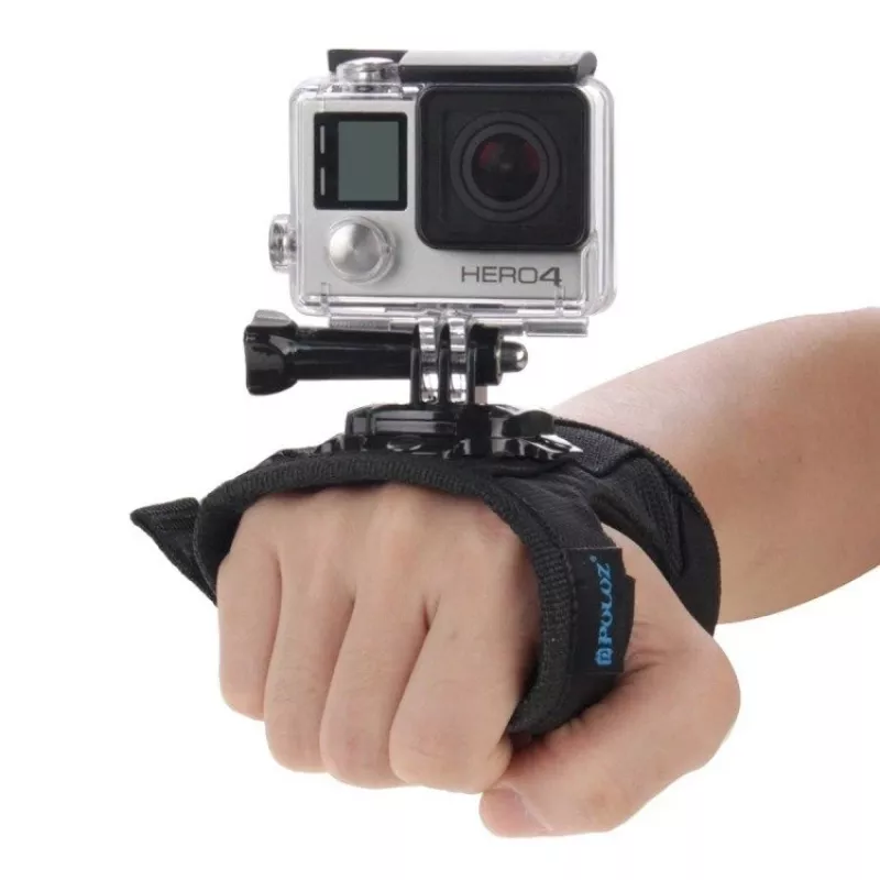 Puluz rankinis dirželis su laikikliu veiksmo kameroms 360° sukimas – suderinamas su GoPro HERO 7/6/5/4/3/2, SJCAM, Xiaomi