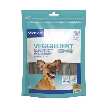 VIRBAC Veggiedent Fresh dantų kramtukas šunims XS
