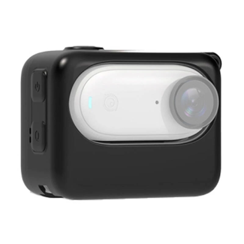 Silicininis dėklas su įkrovimo funkcija Insta360 GO 3 Puluz (juodas) – apsauginis dėklas