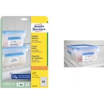 Lipdukai šaldikliams AVERY L7976-25 99,1 x 67,7 mm balti šalčiui atsparūs popieriniai
