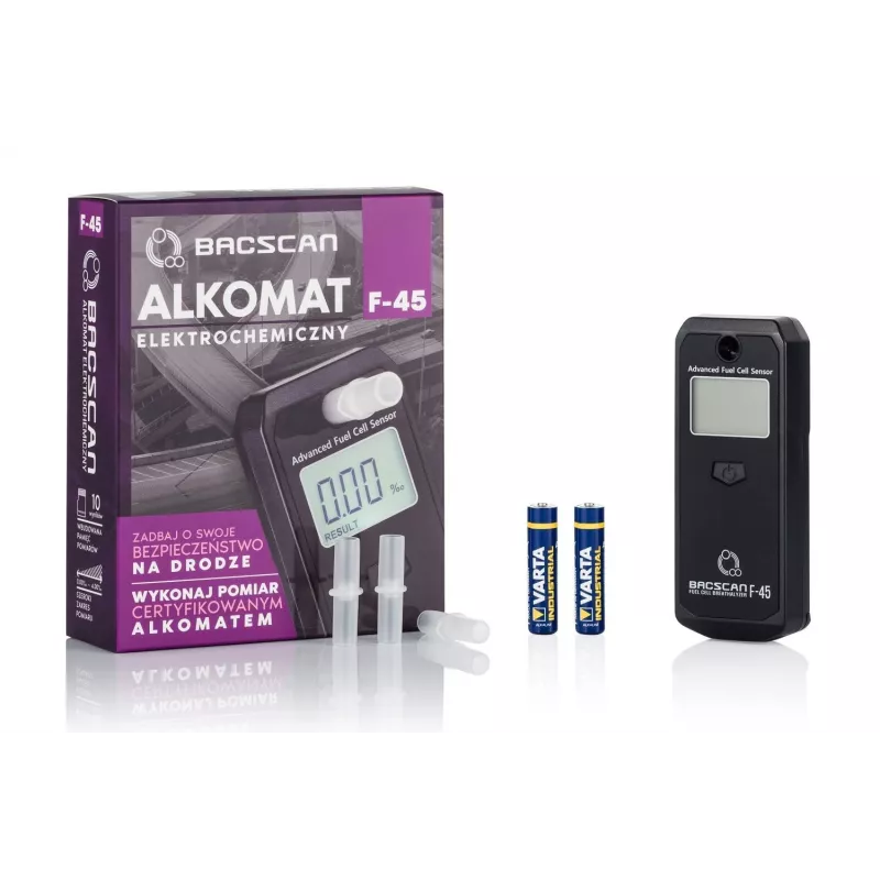 BACscan F-45 alkotesteris 0 - 4% juodas