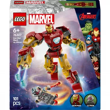 LEGO MARVEL 76307 Geležinio Žmogaus Mech prieš Ultroną