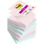 3M R330-6SS-SOUL Lipnūs lapeliai kvadratiniai Žalia - Rožinė - Violetinė 90 lapelių
