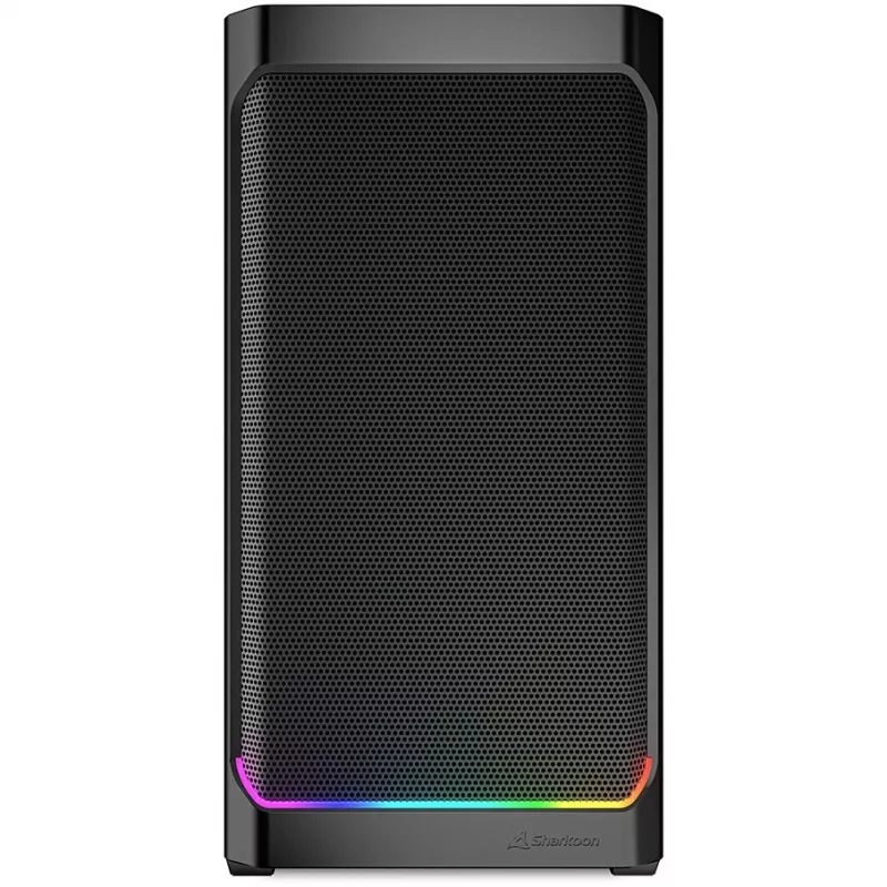 Korpusas Sharkoon MK4W RGB Strip Micro Tower Juodas