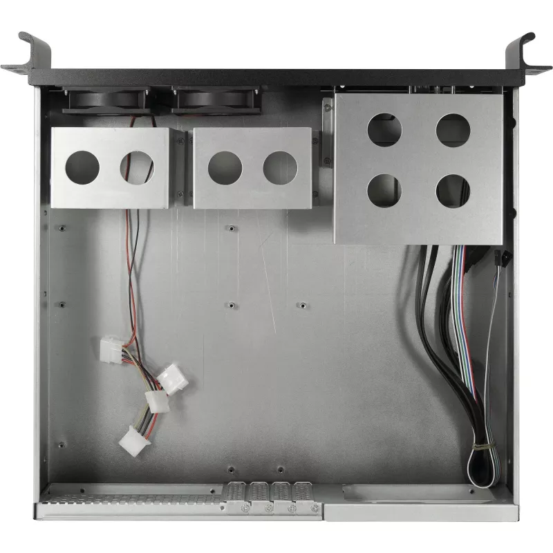 Inter-Tech 2U-K-240L 2U serverio korpusas spintai, skirtas Micro-ATX, juodas