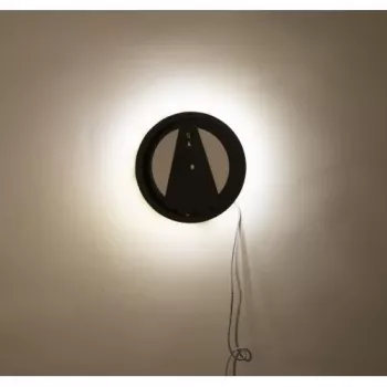 NeXtime klok 3094 Light It Up, Ø18,5 cm, apšvietimas, sieninis, juodas